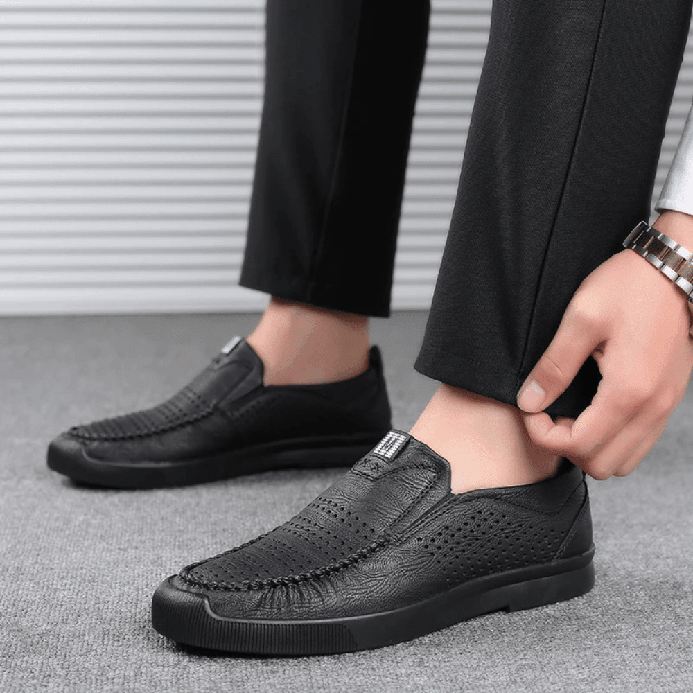 Men's Leather Moccasins Milan Verno